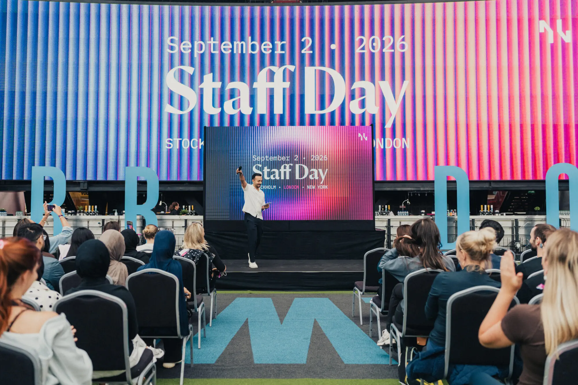 Neko Health brought 300 employees from London, Manchester and Birmingham together at London Stadium on 2 September 2026 for a company-wide staff day featuring team-building sports activities.