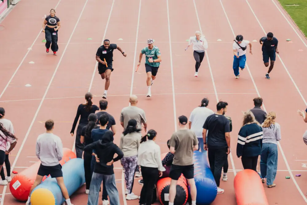 Team-building sports activities at the Neko Health staff day