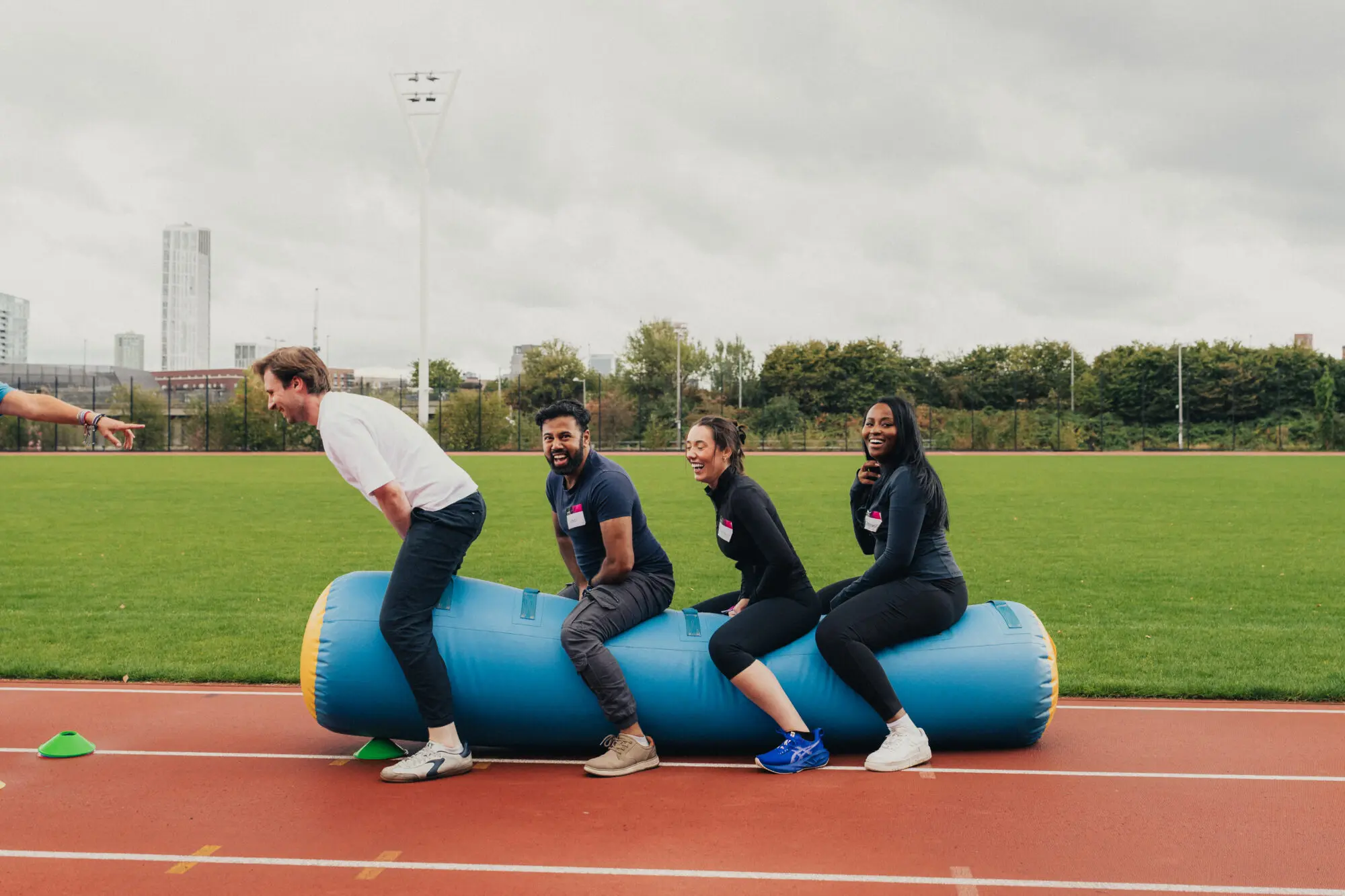 Team-building sports activities at the Neko Health staff day